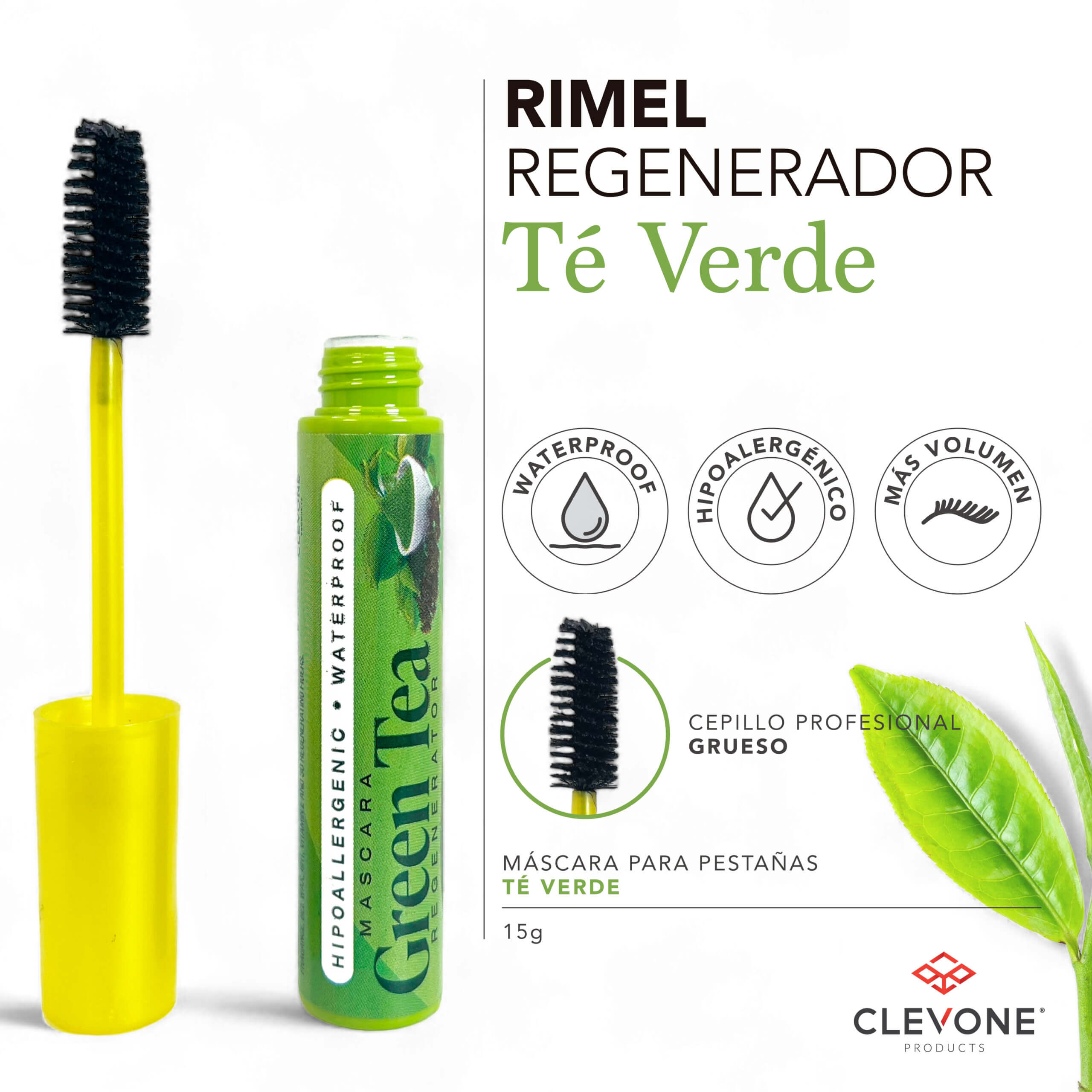 Máscara para pestañas Regeneradora de Té Verde